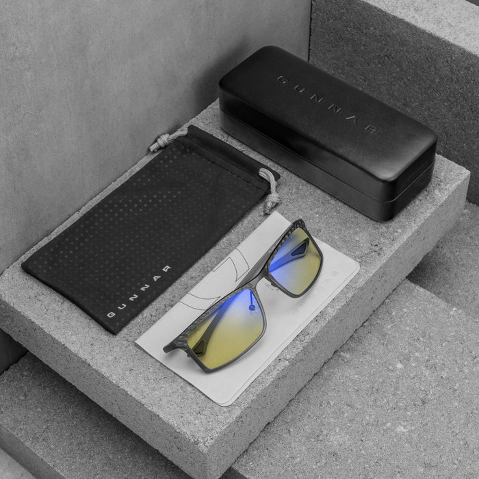 Computer Glasses GUNNAR Plaid Graphite - Amber