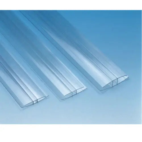 H -PROFILE FOR POLYCARBONATE 10MM GUTTA - Профили за поликарбонатни плоскости<<<Профили и аксесоари за сухо
