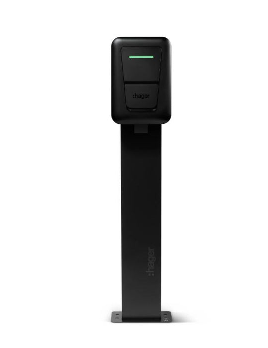 EVCS Hager witty one 11kW 3f RFID Bluetooth charging station with T2 socket