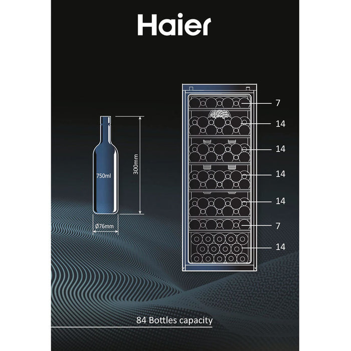 Wine cooler HAIER HWS 84 GA 127.00 cm