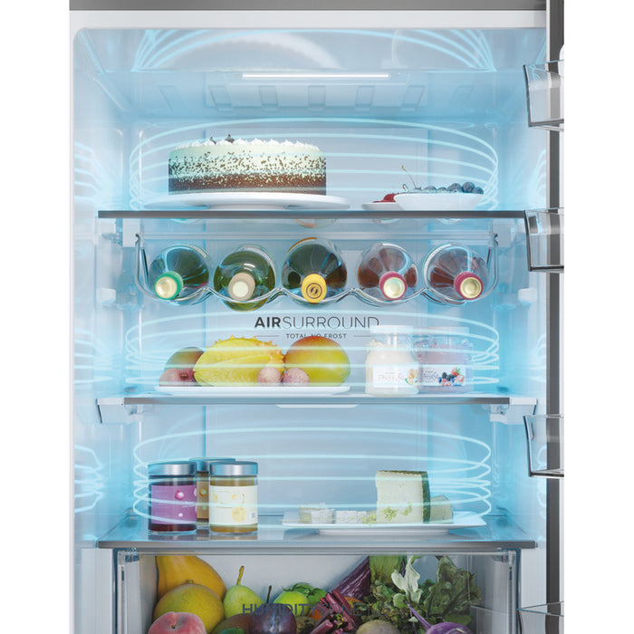Refrigerator with bottom freezer HAIER HTW 5618 ENMG 185.50 cm