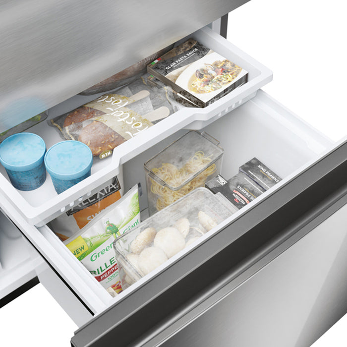 Refrigerator with bottom freezer HAIER HTW 5618 ENMG 185.50 cm