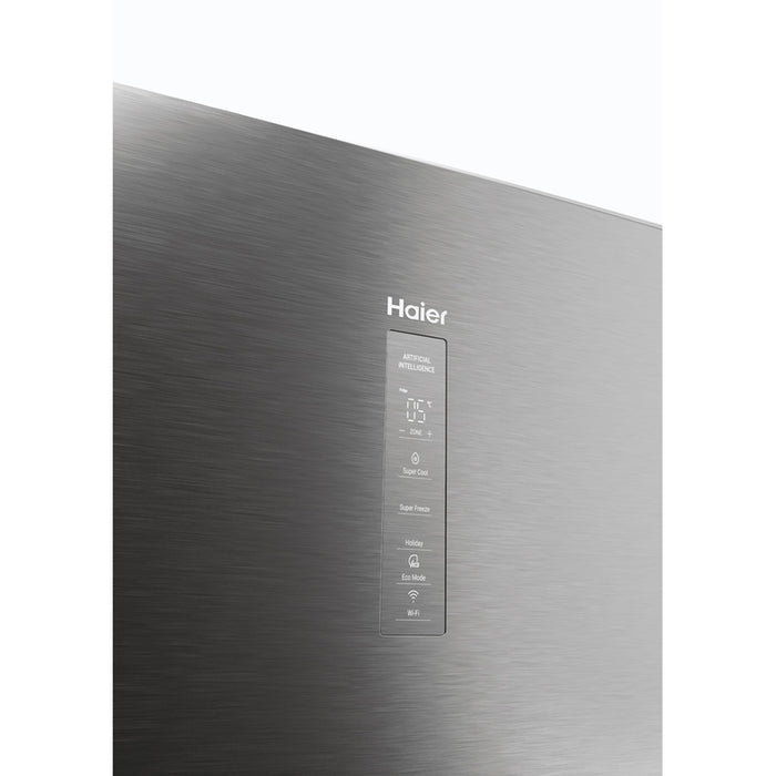 Refrigerator with bottom freezer HAIER HTW 5618 ENMG 185.50 cm