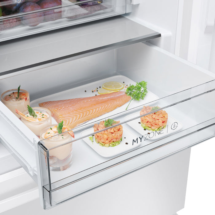 Refrigerator with bottom freezer HAIER HTW 5618 ENPW 185.00 cm