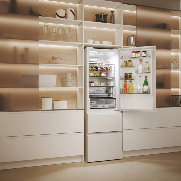 Refrigerator with bottom freezer HAIER HTW 5618 ENPW 185.00 cm