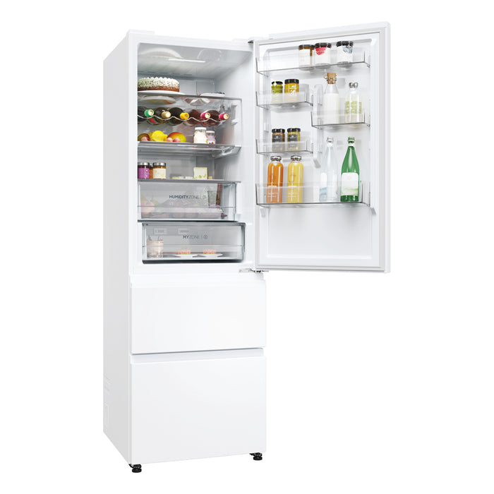 Refrigerator with bottom freezer HAIER HTW 5618 ENPW 185.00 cm