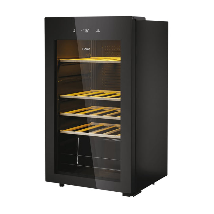 Haier Wine Bank 50 Serie 3 HWS34GGH1 Compressor wine cooler Freestanding Black 34 bottle(s)