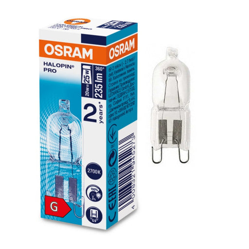 HALOGEN LAMP ECO 20W 230V G9 HALOPIN PRO HALOLUX LEDVANCE - Специални лампи<<<Източници на светлина<<<AmperelB2B