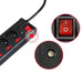 Hama 6-socket surge protector strip 1.4m with switches - black - Cables and tapes<<<HurtelXML