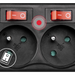 Hama 6-socket surge protector strip 1.4m with switches - black - Cables and tapes<<<HurtelXML