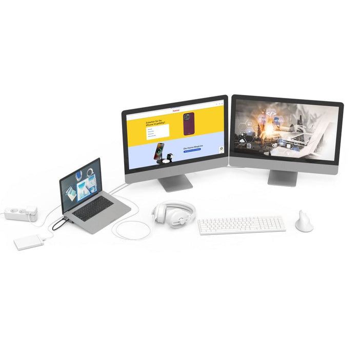 HAMA Docking station ’Connect2Office Basic V2’’ USB-C 9 in 1 for laptop - Аксесоари за лаптопи/таблети<<<Лаптопи