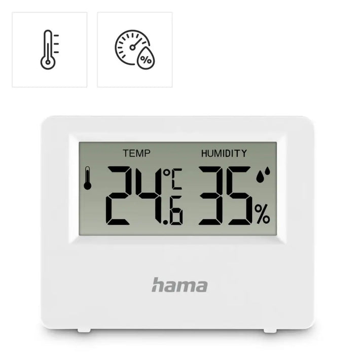 HAMA ’Ebro’ Digital thermometer/hygrometer white - Метео - станции и термометри<<<Продукти за дома<<<ValiAPI