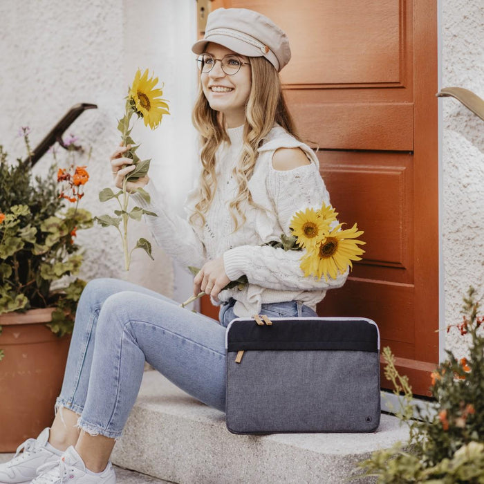 HAMA Florence laptop case 13.3’’ (34 cm) Black/Grey - Чанти за лаптопи<<<Лаптопи таблети и