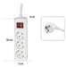 HAMA power strip 3 sockets 30382 - Разклонители<<<Продукти за дома<<<ValiAPI&&&Разклонители<<<Други<<<Спорт и свободно