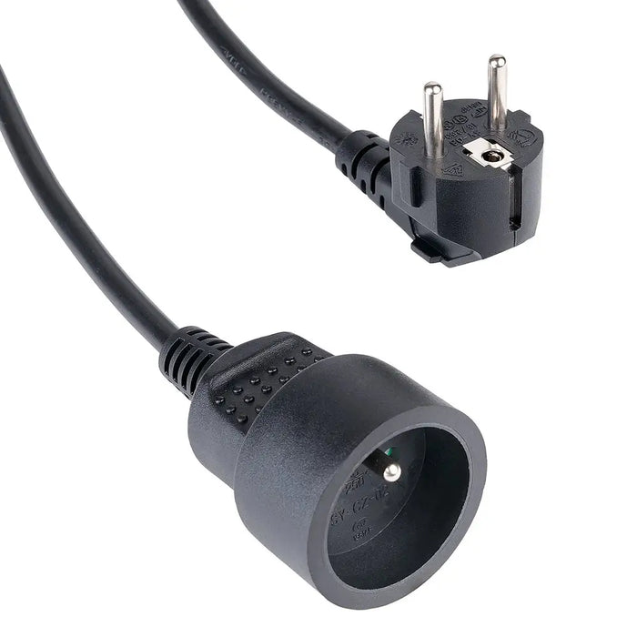 Hama Standard 2m Extension Cord - Black - Cables and tapes<<<HurtelXML