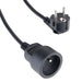 Hama Standard 2m Extension Cord - Black - Cables and tapes<<<HurtelXML
