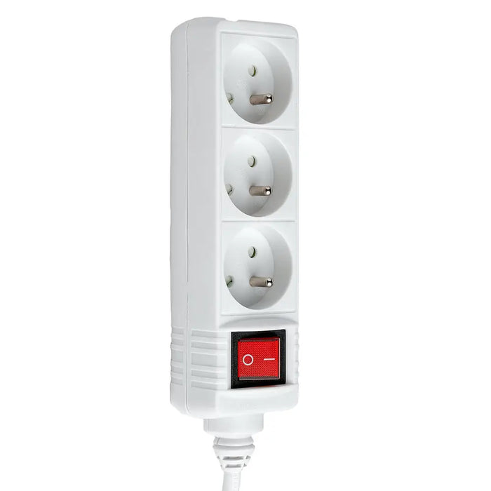 Hama Standard 3-socket power strip 1.5m - white - Cables and tapes<<<HurtelXML