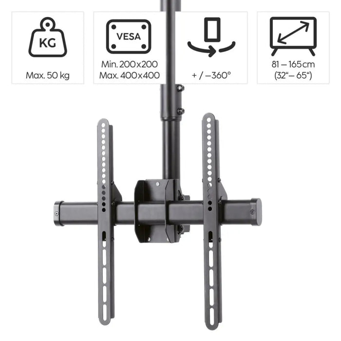 Hama TV Ceiling Mount Swivel Tilt 165cm (65’’) up to 50kg 220878 - Стойки за TV и високоговорители<<<TV Видео и