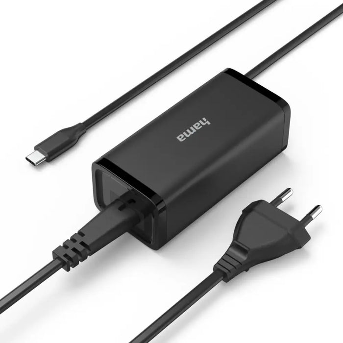 HAMA Universal laptop power supply USB-C Gan (PD) 5-20V/100W - Захранвания за лаптопи<<<Лаптопи таблети и