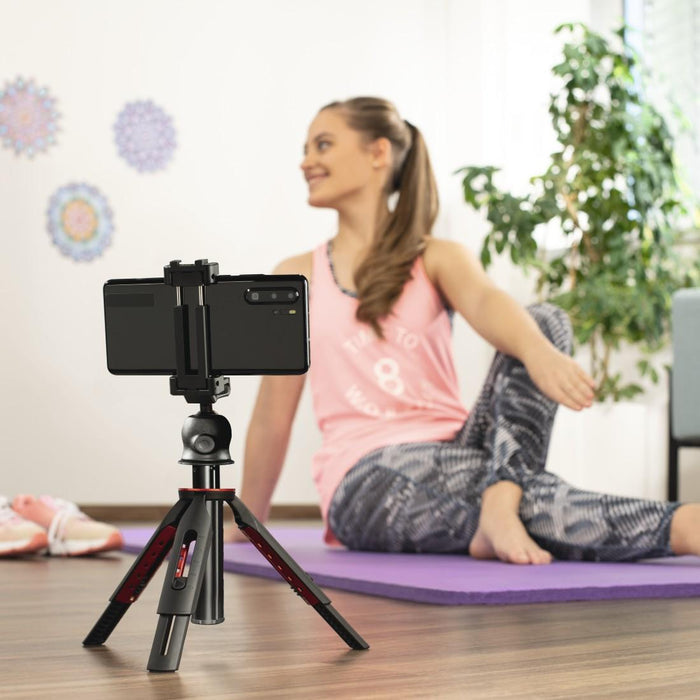 HAMA Tripod “Solid 80 Ball” for smartphones, Bluetooth remote for photos, max. 80 cm.