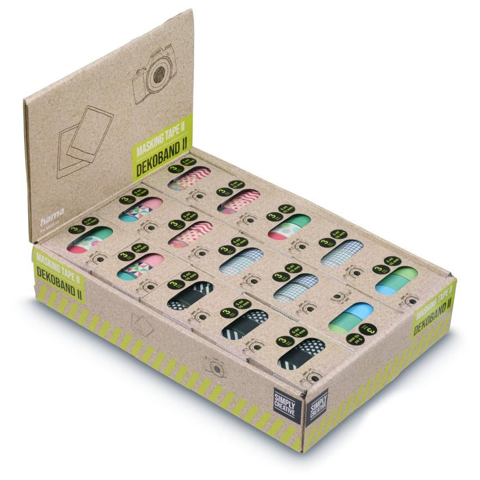 HAMA Paper photo tape, 1.5x500 cm, various motifs, in sets of 3 pcs
