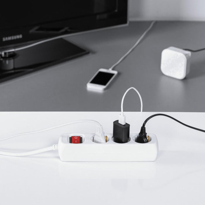 HAMA power strip, 3 sockets, 5m, 108815