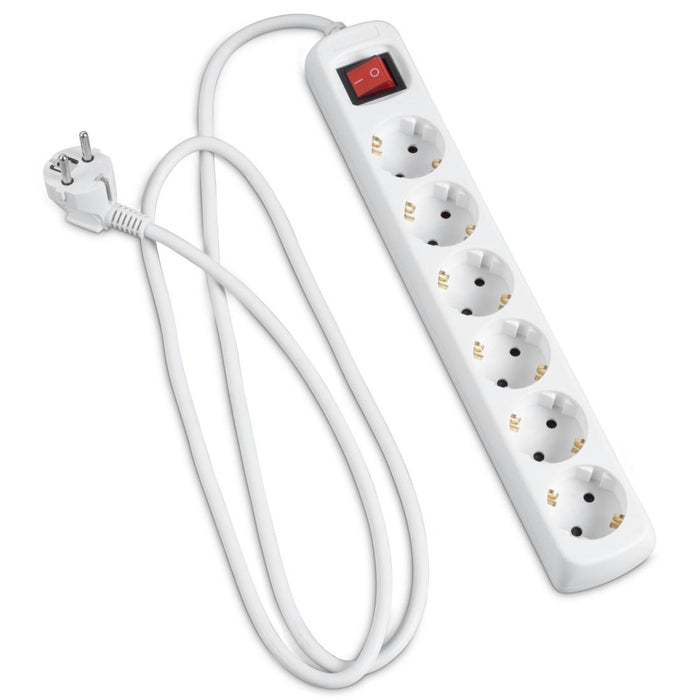 HAMA power strip, 6 sockets, 5m, 108833