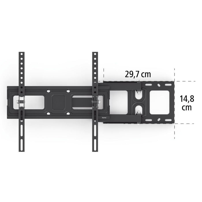 Hama Fullmotion TV wall mount, 32-65", adjustable, Black