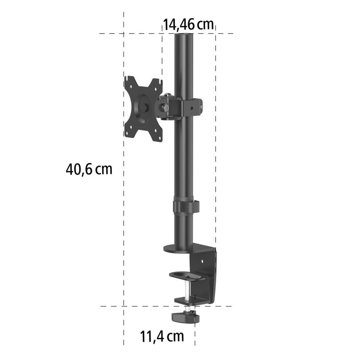 HAMA Desk Monitor Stand, Adjustable, 13" - 32", 10 kg, Black