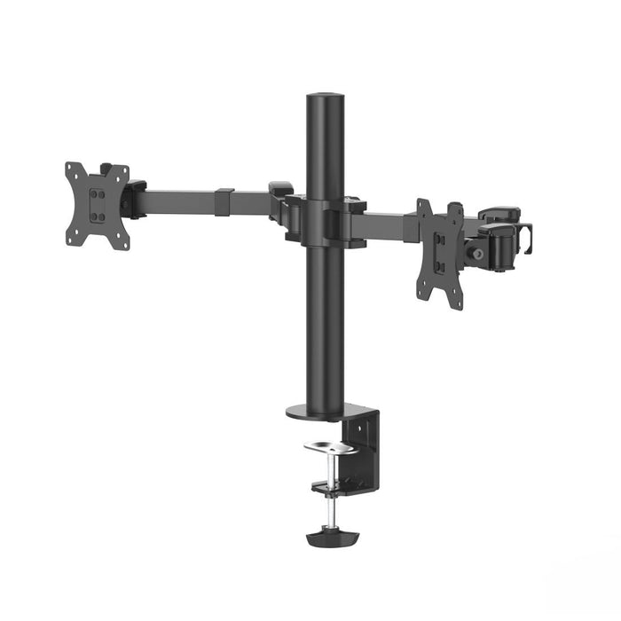 HAMA Desk Monitor Stand for 2 Monitors Adjustable, 13" - 35", 15 kg, Swivel/Tilt, Black