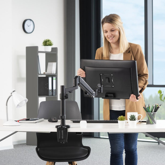 HAMA Desk Monitor Stand, Adjustable, 13"-35", 118496