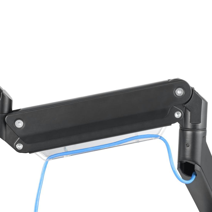 HAMA Desk Monitor Stand, Adjustable, Shock Absorber, 13" - 35", 15 kg, Black