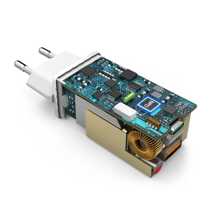Fast mini charger HAMA, GaN, 65 W, 125130