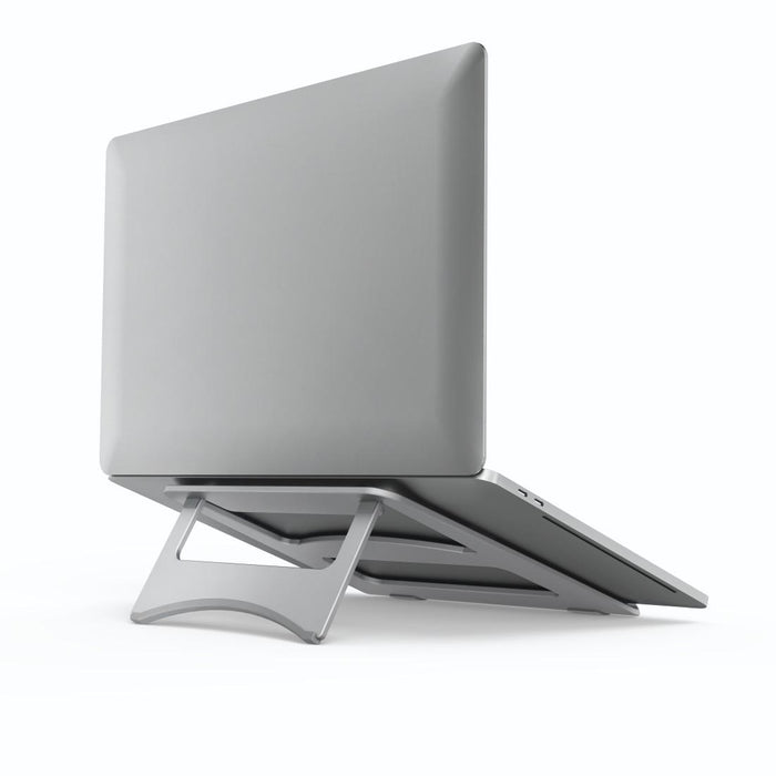 HAMA "Aluminium" laptop stand, foldable, up to 40 cm (15.6"), silver