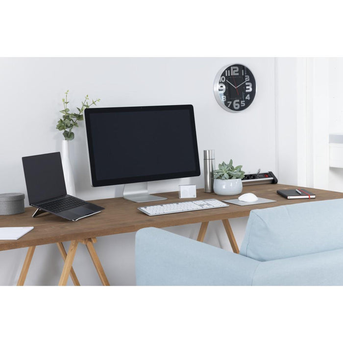 HAMA "Aluminium" laptop stand, foldable, up to 40 cm (15.6"), silver