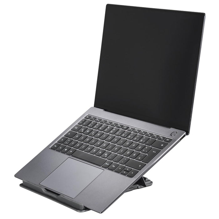 HAMA Laptop stand "Metal", 4-position tilt, foldable, up to 40 cm (15.6"), gray