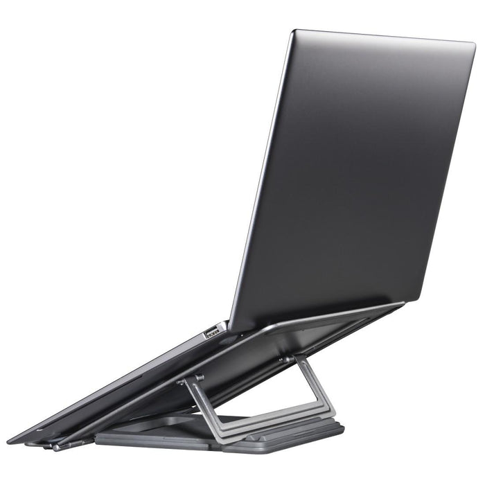 HAMA Laptop stand "Metal", 4-position tilt, foldable, up to 40 cm (15.6"), gray