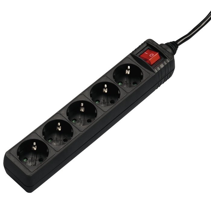 HAMA power strip 5 sockets, 1.4 m, 137267