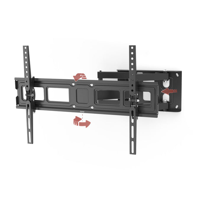HAMA TV wall mount, 216 cm (85”), up to 50 kg, swivel, tilt, pull-out
