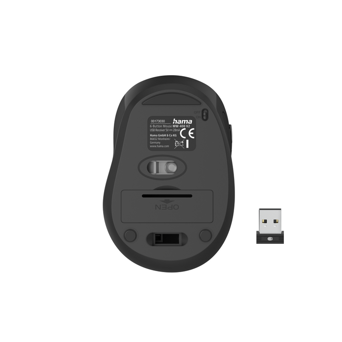MW-400 V2 6-Button Wireless Mouse, HAMA-173030