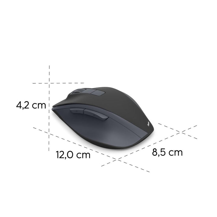 HAMA Wireless optical mouse WM-500 Recharge, black, 6 buttons, 800/1200/1600 dpi, silent