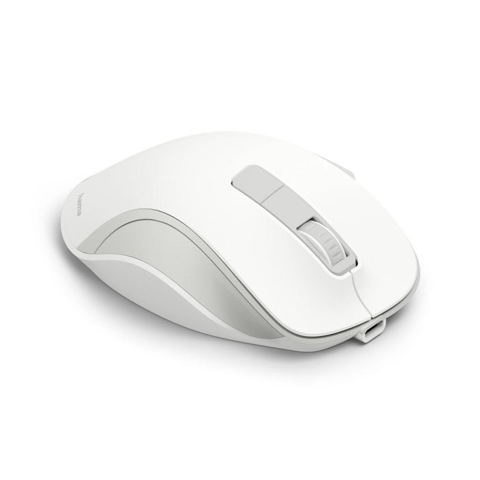 HAMA Wireless optical mouse WM-500 Recharge, white, 6 buttons, 800/1200/1600 dpi, silent