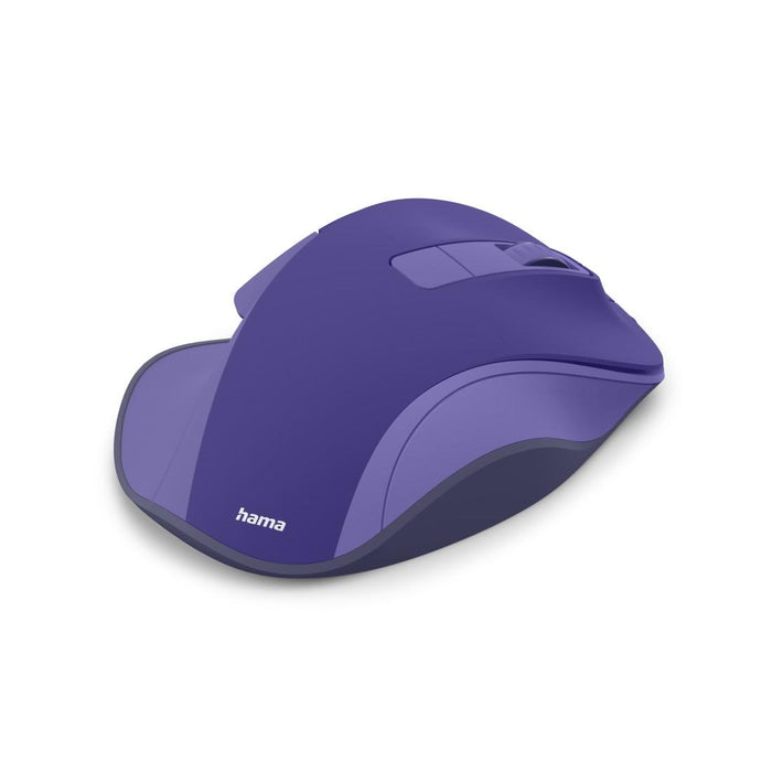 HAMA Wireless optical mouse WM-500 Recharge, 6 buttons, 800/1200/1600 dpi, silent, purple