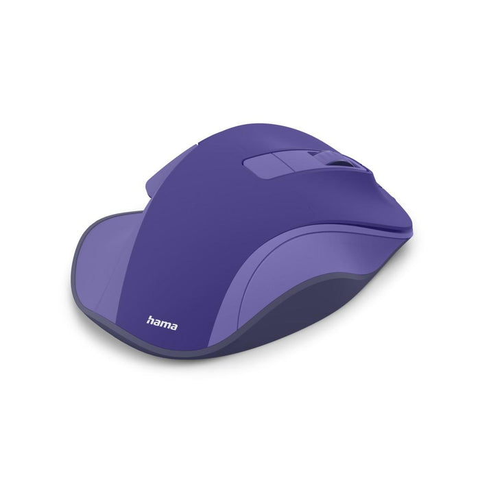 HAMA Wireless optical mouse WM-500 Recharge, 6 buttons, 800/1200/1600 dpi, silent, purple