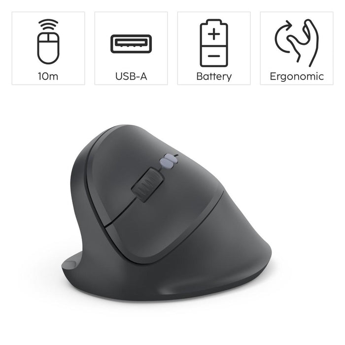 HAMA Wireless Ergonomic Mouse EMW-500L/for left hand/, black