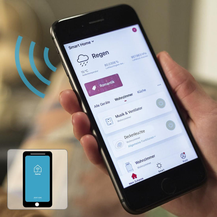 Hama WiFi Ceiling lighting, sconce, diameter 30 cm, 176604