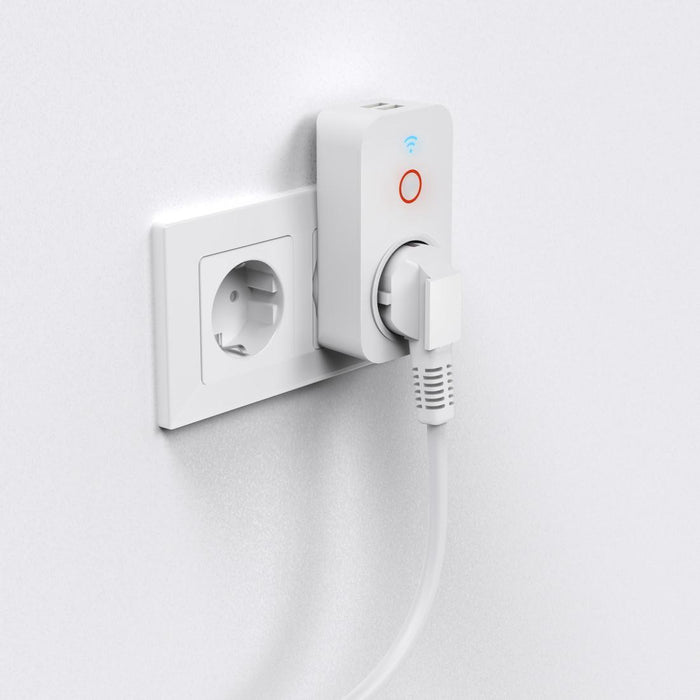 HAMA Smart WiFi socket, 2 USB ports, 2300 W, 10 A, HAMA-176612