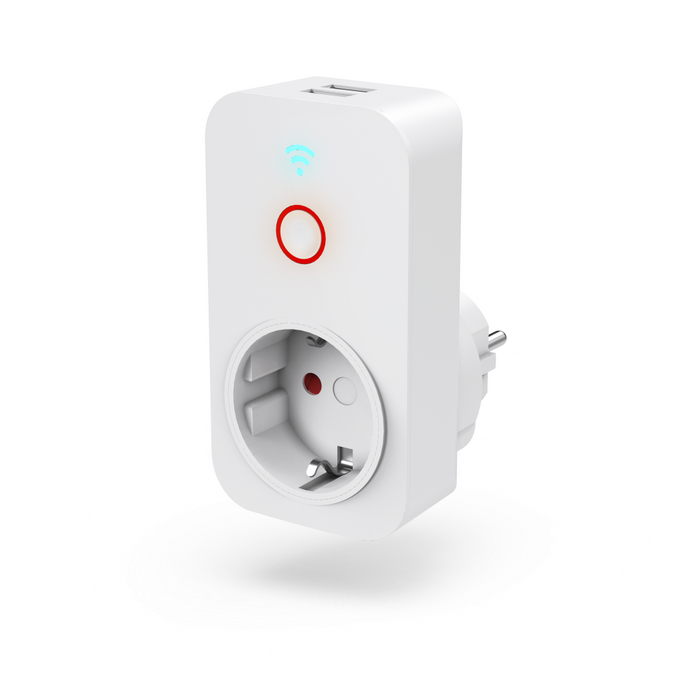HAMA Smart WiFi socket, 2 USB ports, 2300 W, 10 A, HAMA-176612