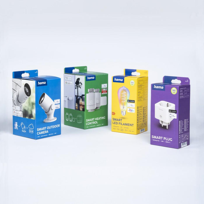 HAMA Smart Mini Socket, Wi-Fi, Voice Control, 3680 W, Matter