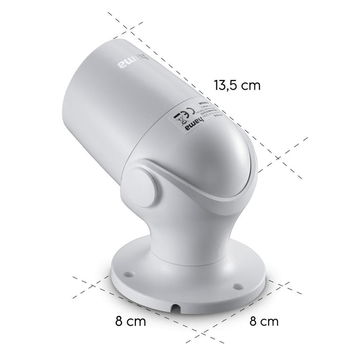 HAMA Wi-Fi Camera 1080p, Night Vision and Sensor, 176645
